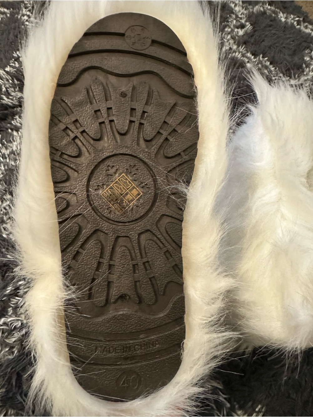 White Faux Fur Boots - Picture 2 of 3